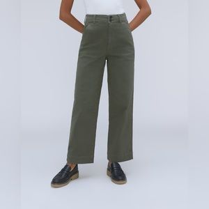 Everlane The Organic Wide-Leg Pant in Kambaba